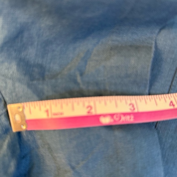 NEW J. Crew High Waist Blue Women's linen Shorts size XXS elastic waist - Picture 8 of 9